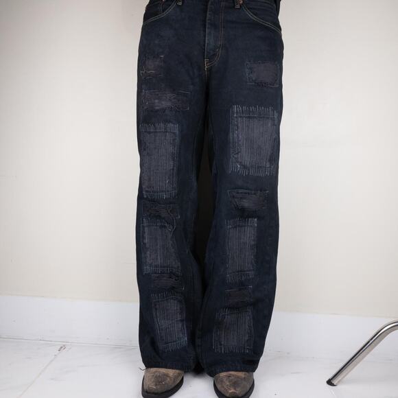 Custom wide leg baggy flared jeans - Picture 2 of 8